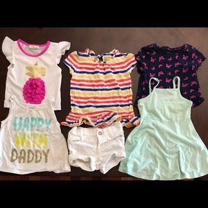 Baby girls blouses,dress and shorts